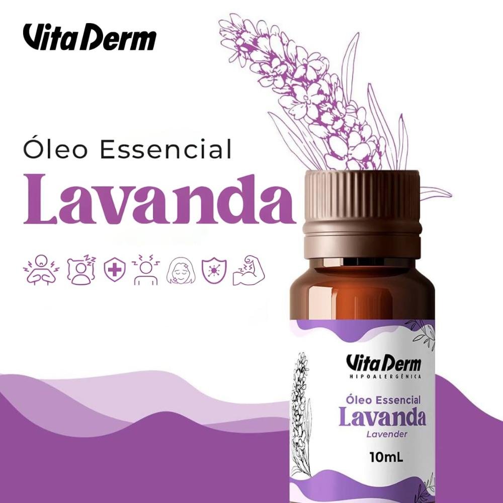 Vita Derm Óleo Essencial de Lavanda 10ml