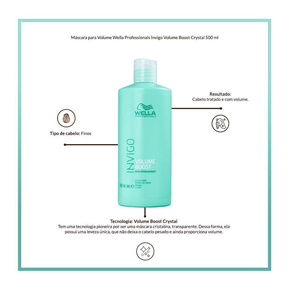 Máscara Wella Invigo Volume Boost Crystal 500 ml 500ml 5
