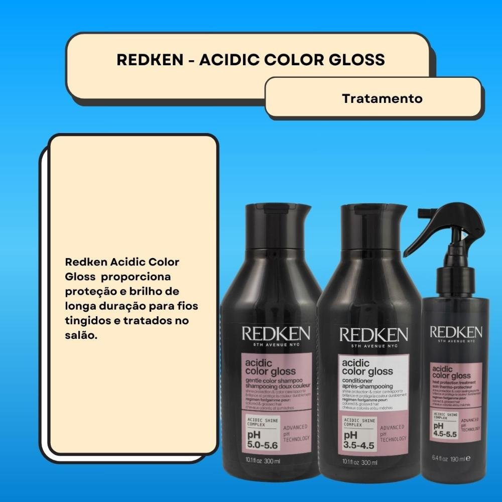 Redken Acidic Color Gloss Kit (3 Produtos) ÚNICO 2