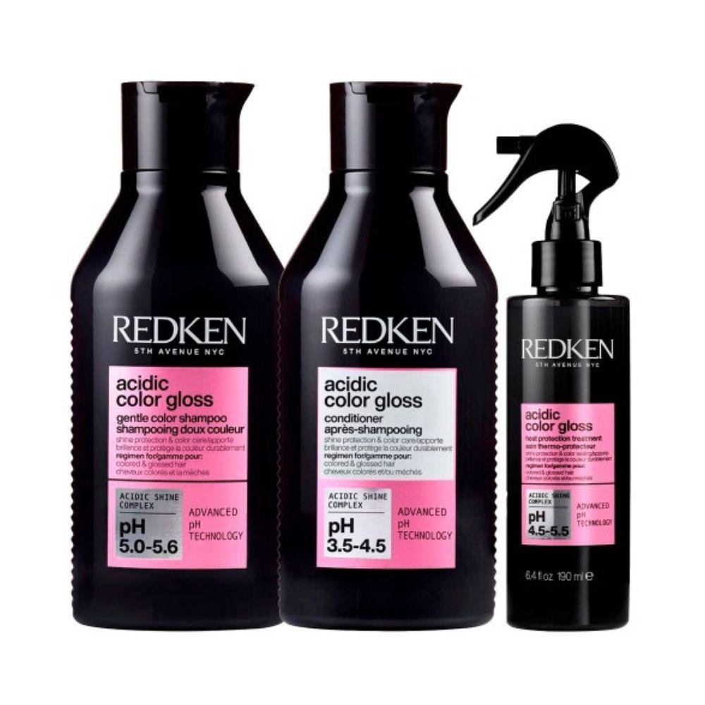 Redken Acidic Color Gloss Kit (3 Produtos) ÚNICO 6