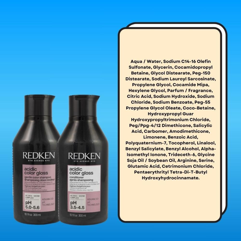 Redken Acidic Color Gloss Kit Shampoo 300ml e Condicionador 300ml ÚNICO 3