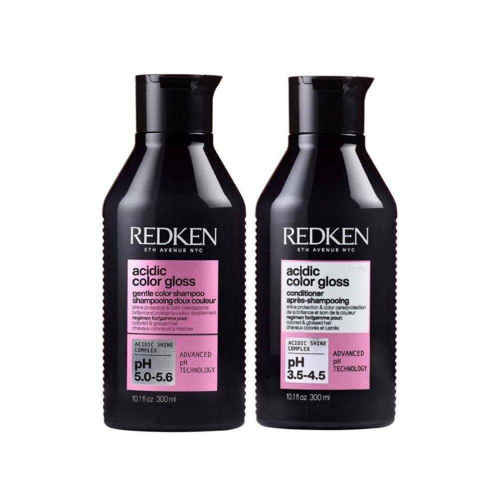 Redken Acidic Color Gloss Kit Shampoo 300ml e Condicionador 300ml ÚNICO 6
