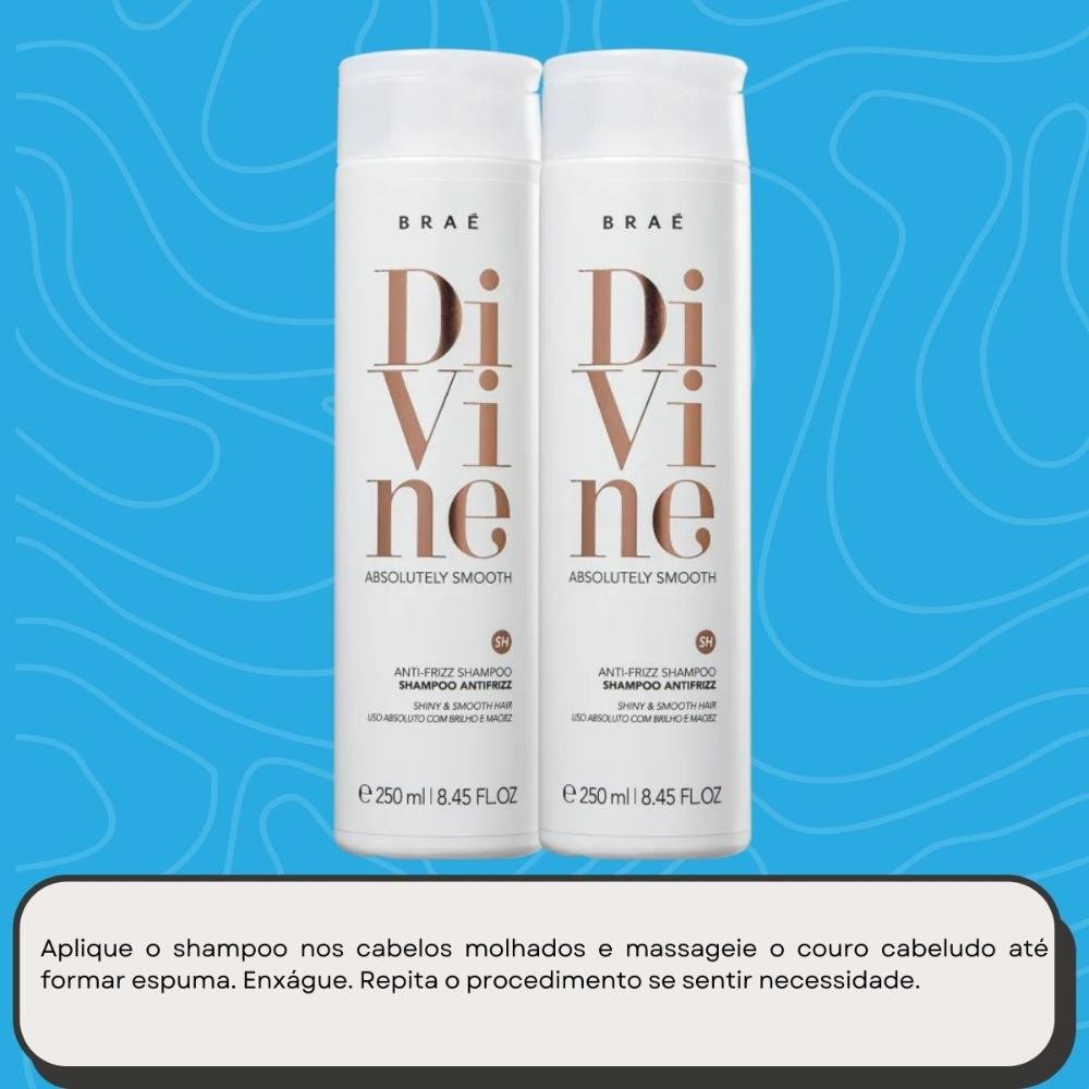 Braé Divine Kit 2 Shampoo 250ml ÚNICO 5