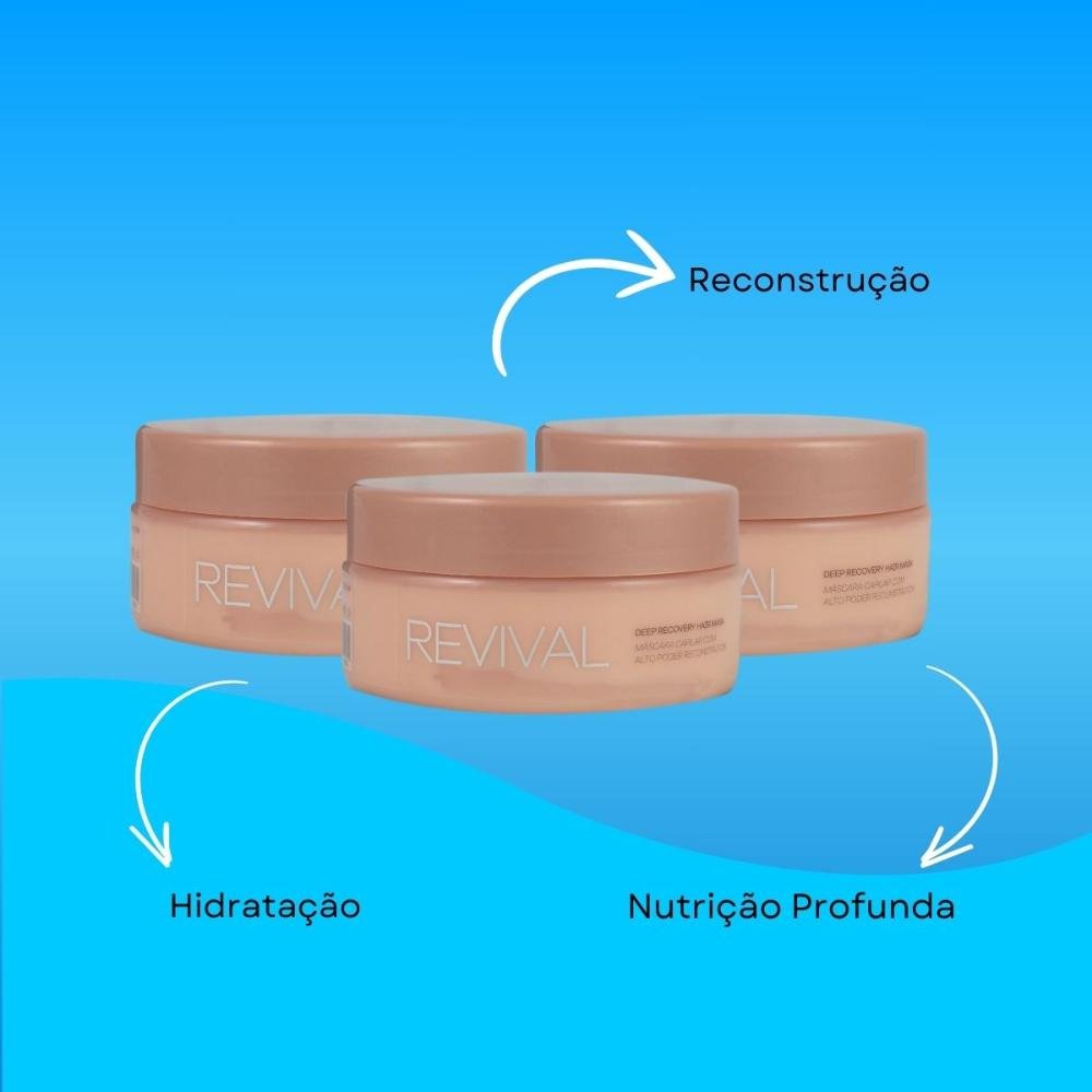 Braé Revival Kit 3 Máscara de Reconstrução 200g ÚNICO 4