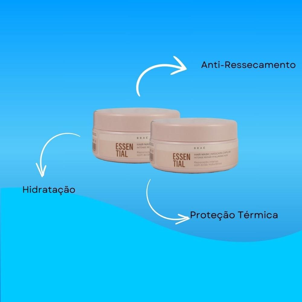 Kit Braé Essential 2 Máscara Capilar Reparação Intensa 200 g ÚNICO 4
