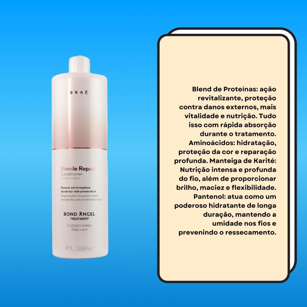 Braé Bond Angel Blonde Repair Condicionador 1L 1L 3