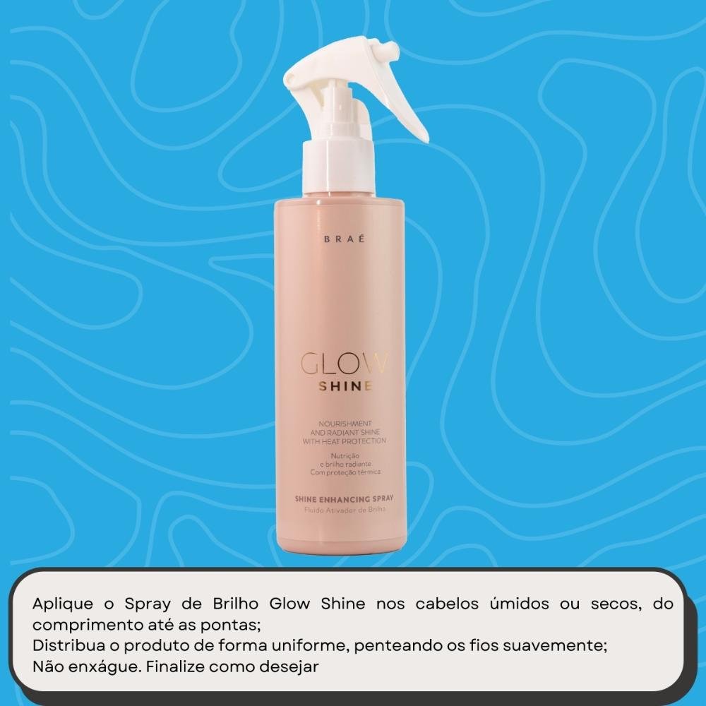 Braé Glow Shine Nutrição e Brilho Fluído de Brilho 200ml 200ml 5