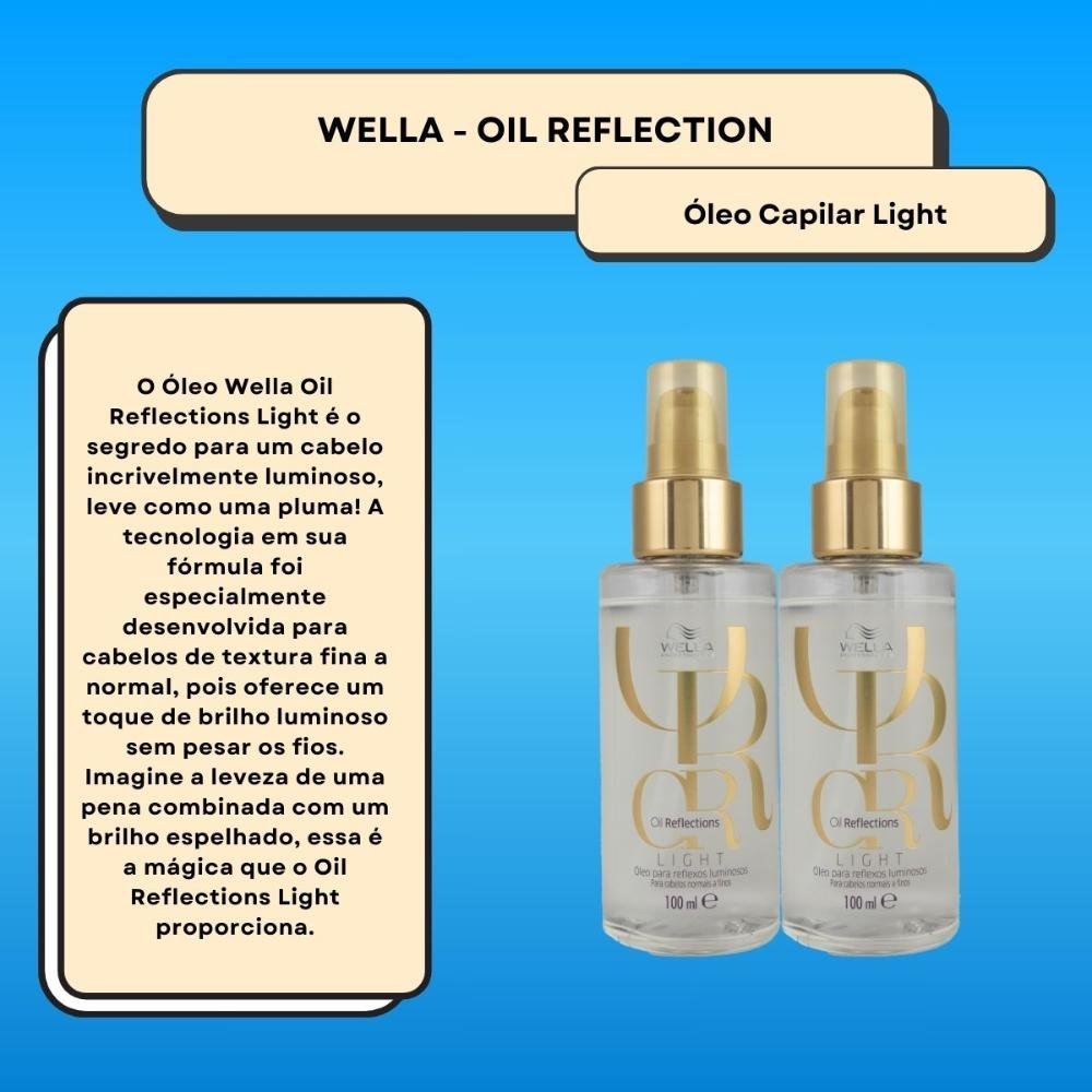 Wella Professionals Oil Reflections Light Kit 2 Óleo 100ml ÚNICO 2