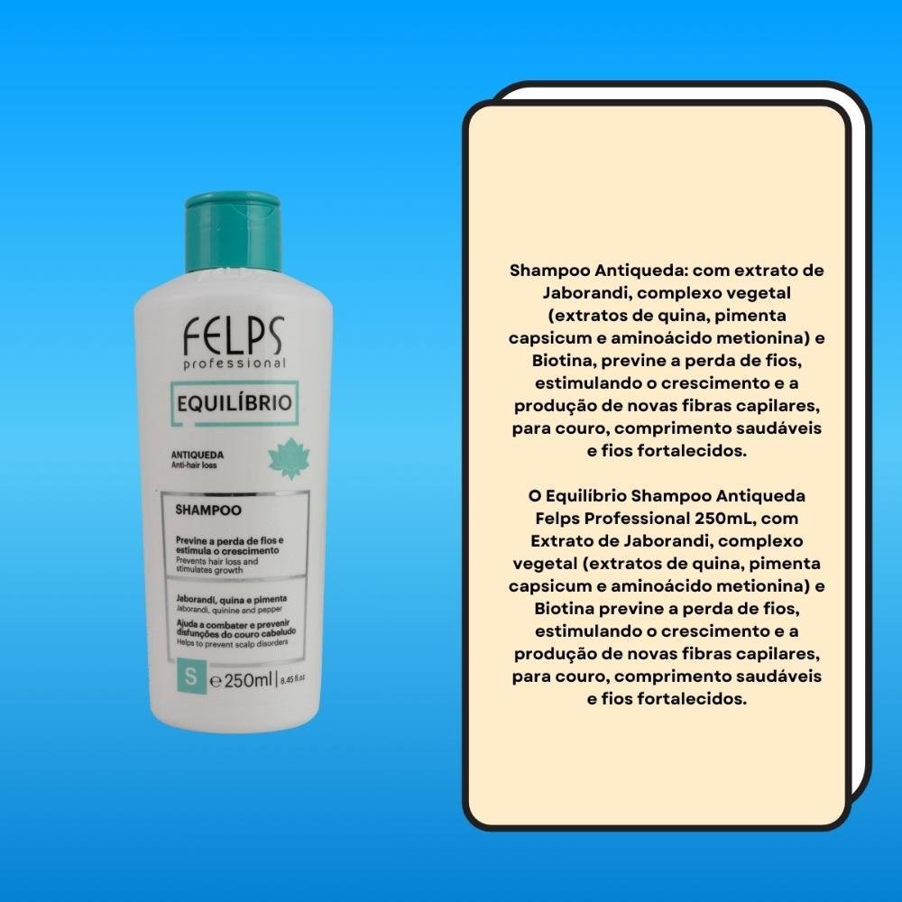 Felps Equilíbrio Jaborandi Antiqueda Shampoo 250ml 250ml 3