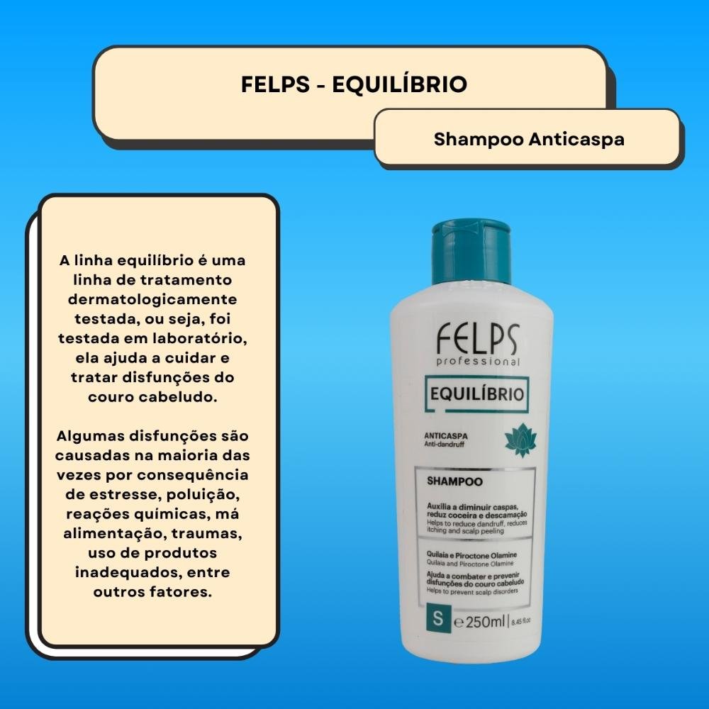 Felps Equilíbrio Anticaspa Shampoo Anticaspa 250ml 250ml 2