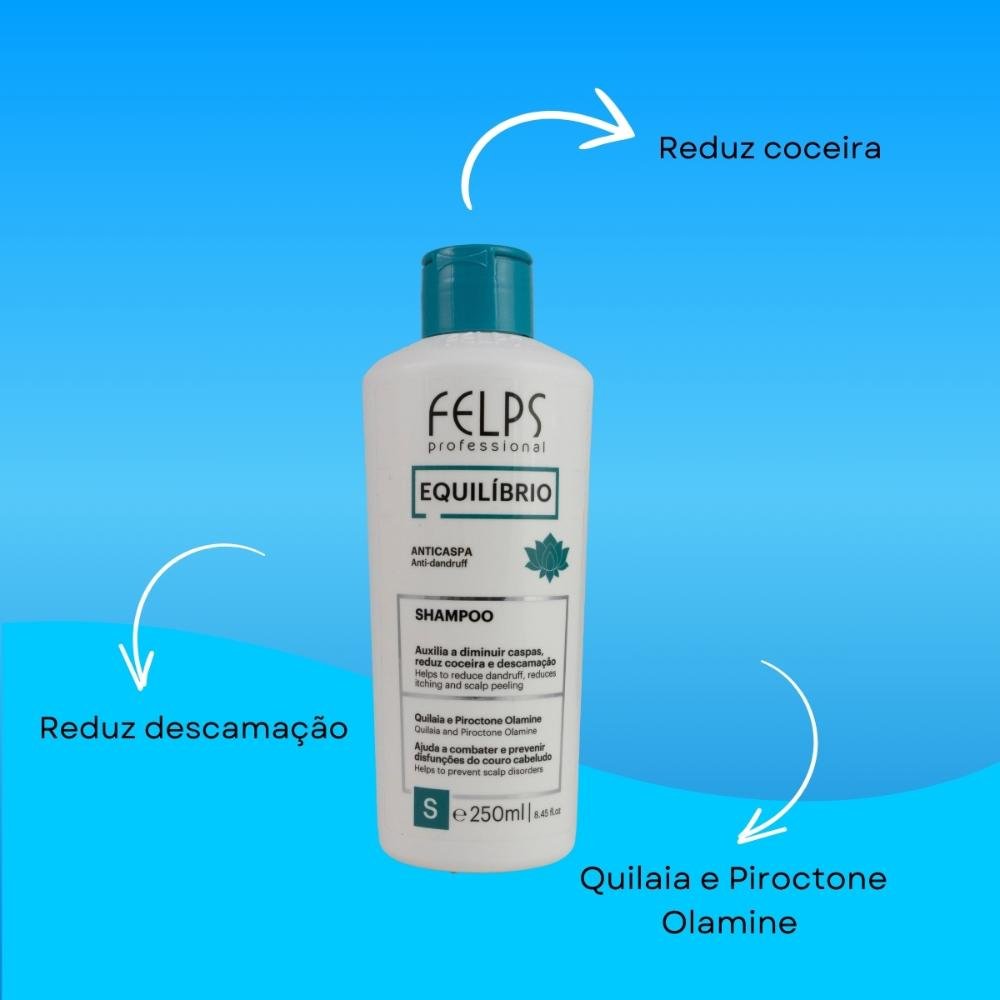 Felps Equilíbrio Anticaspa Shampoo Anticaspa 250ml 250ml 4