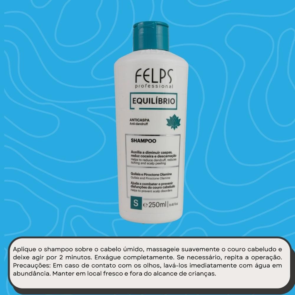 Felps Equilíbrio Anticaspa Shampoo Anticaspa 250ml 250ml 5