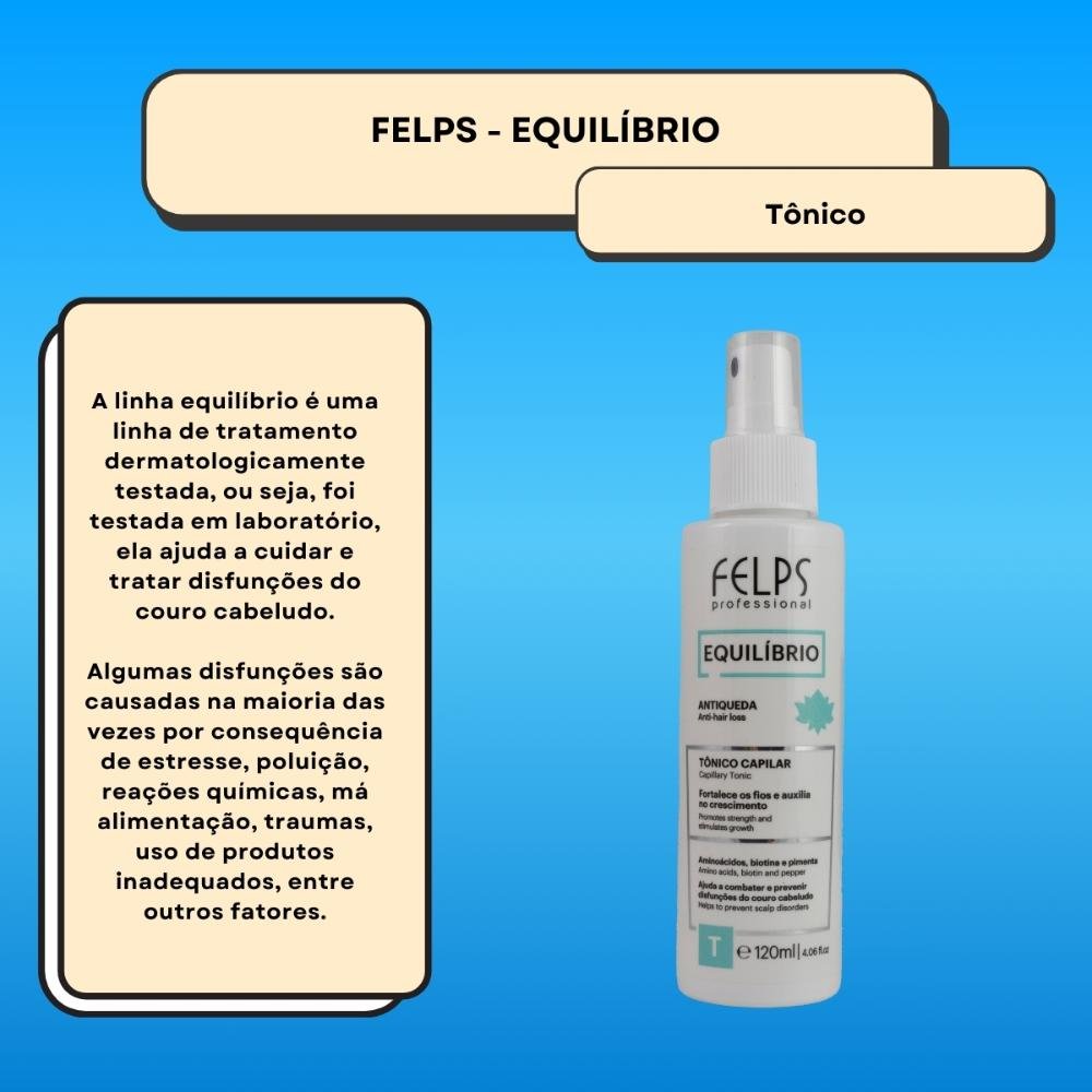 Felps Equilíbrio Antiqueda Tônico Capilar 120ml 120ml 2