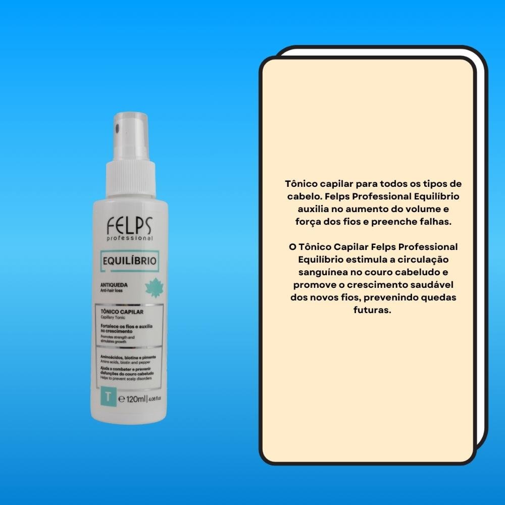 Felps Equilíbrio Antiqueda Tônico Capilar 120ml 120ml 3