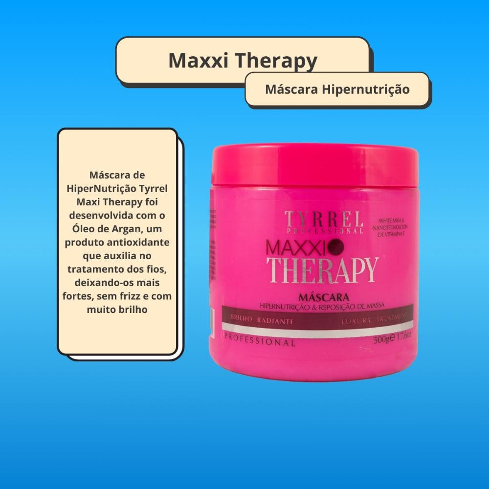 Kit Tyrrel Maxxi Therapy 2 Máscara Hipernutrição 500 g ÚNICO 2