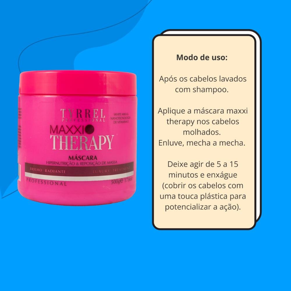 Kit Tyrrel Maxxi Therapy 2 Máscara Hipernutrição 500 g ÚNICO 3