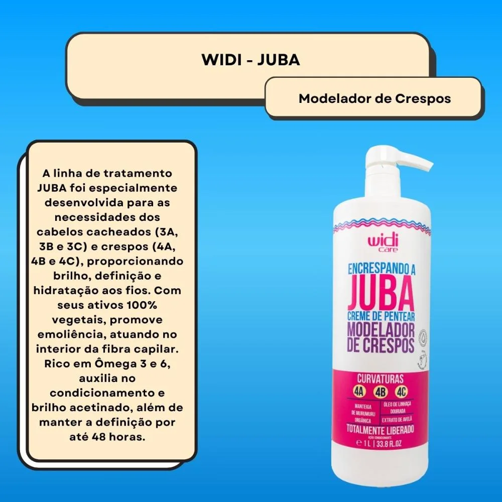 Widi Care Encrespando a Juba Creme de Pentear 1L 1L 2