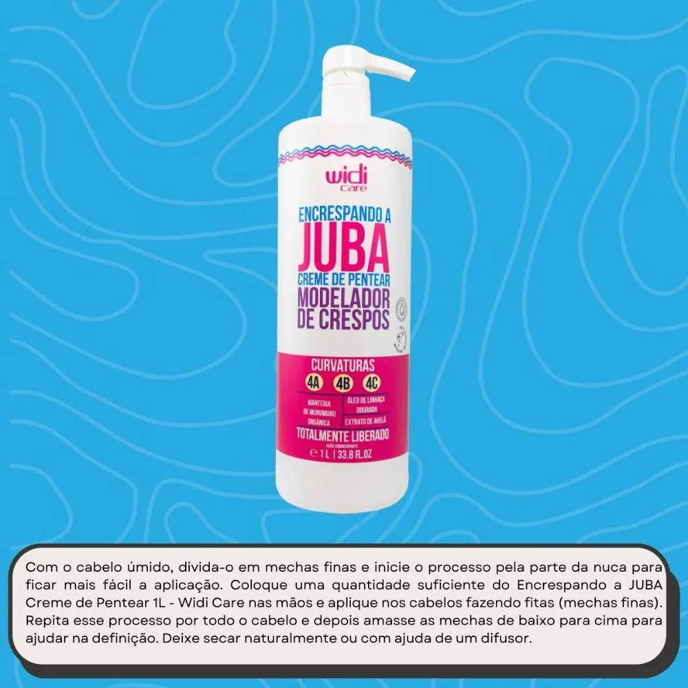 Widi Care Encrespando a Juba Creme de Pentear 1L 1L 5