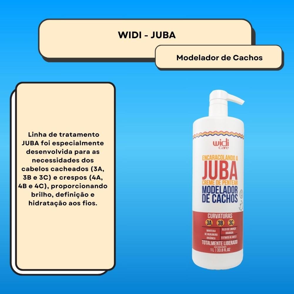 Widi Care Encaracolando a Juba Creme de Pentear 1L 1L 2