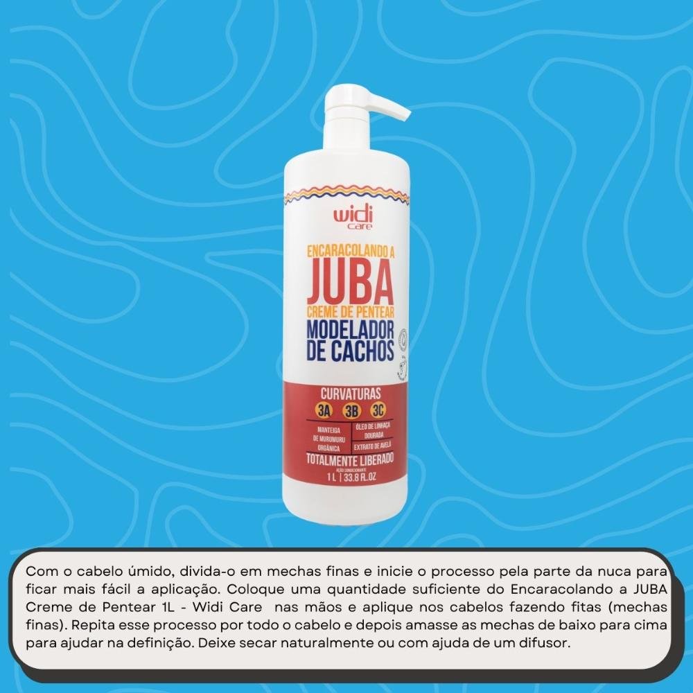 Widi Care Encaracolando a Juba Creme de Pentear 1L 1L 5