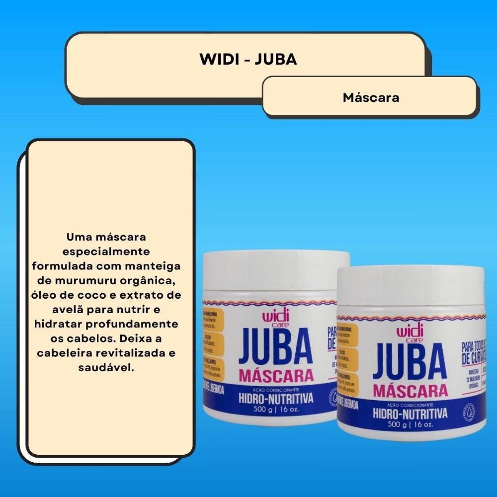Widi Care Juba Hidro Nutritiva Kit 2 Máscaras 500g ÚNICO 2