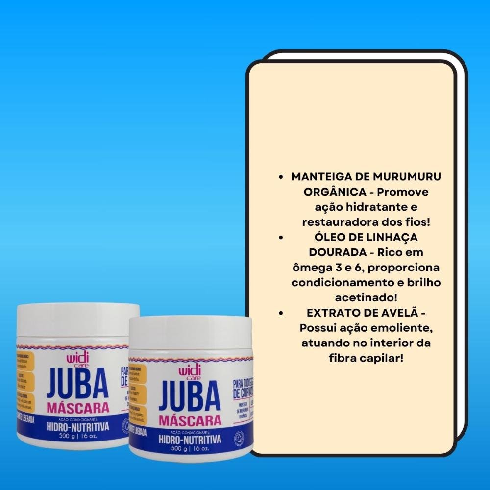 Widi Care Juba Hidro Nutritiva Kit 2 Máscaras 500g ÚNICO 3