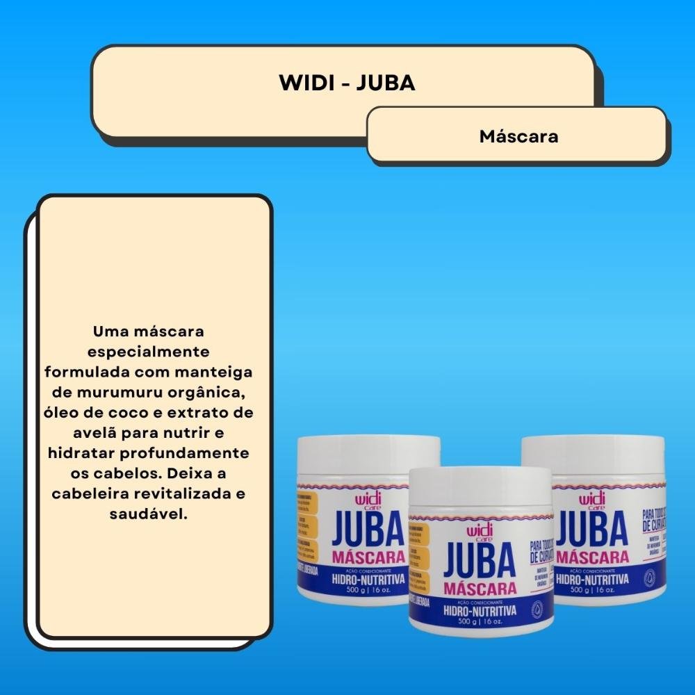 Widi Care Juba Hidro-Nutritiva Kit 3 Máscaras 500g ÚNICO 2
