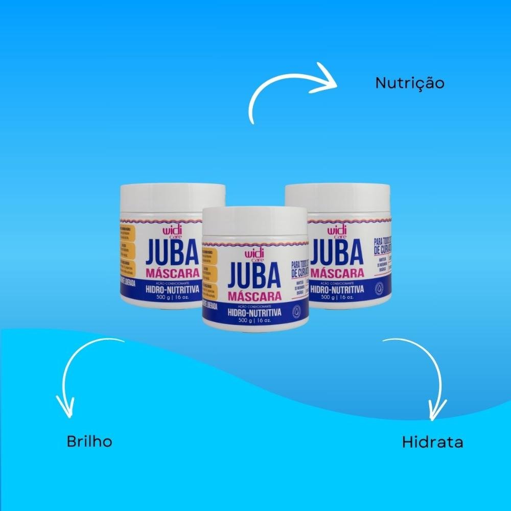 Widi Care Juba Hidro-Nutritiva Kit 3 Máscaras 500g ÚNICO 4
