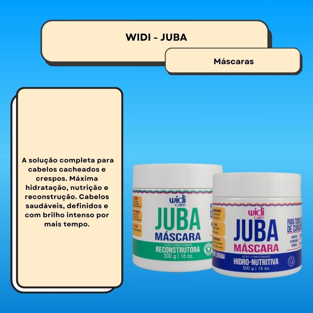 Widi Care Juba Reconstrutura e Nutritiva Kit 2 Máscaras 500g ÚNICO 2