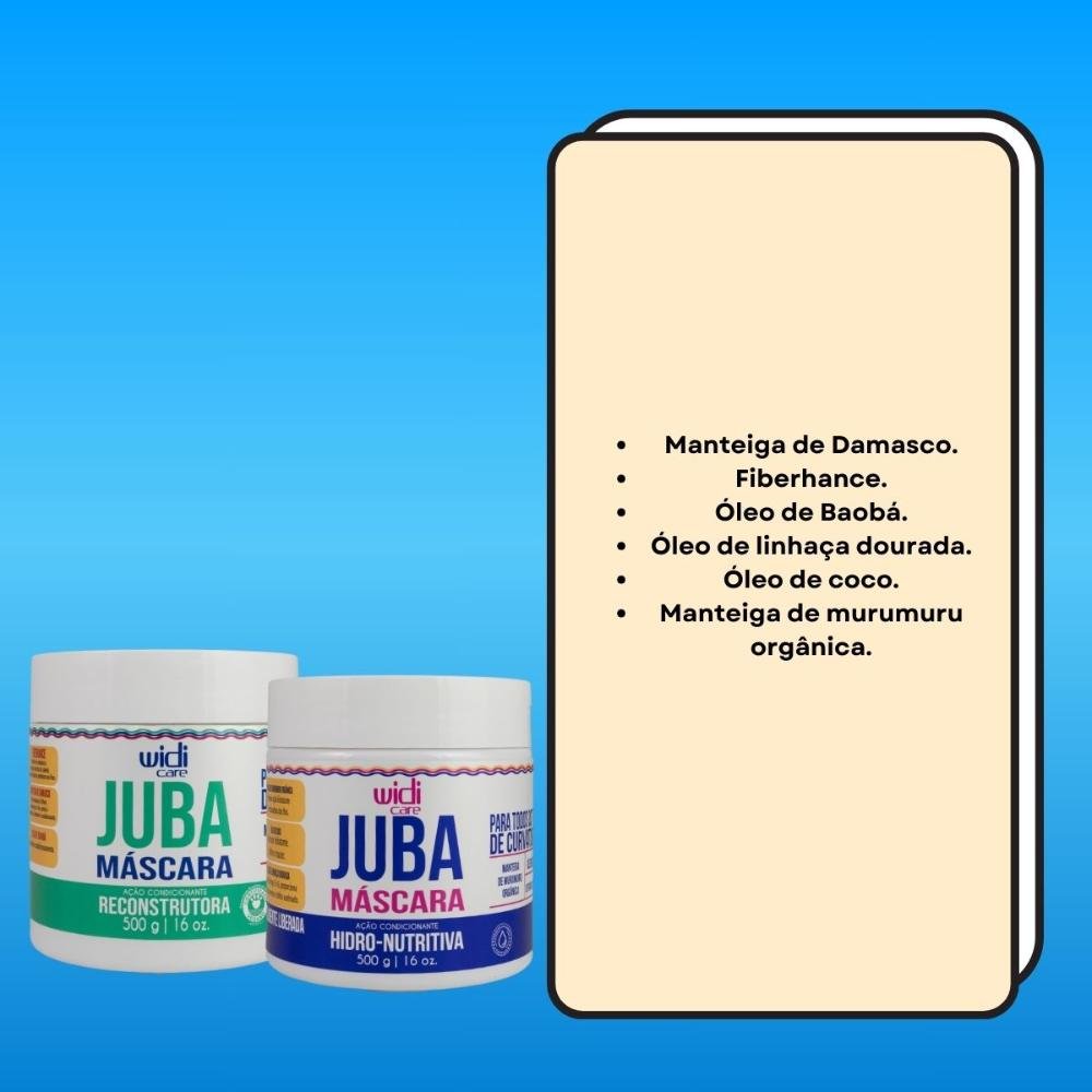 Widi Care Juba Reconstrutura e Nutritiva Kit 2 Máscaras 500g ÚNICO 3
