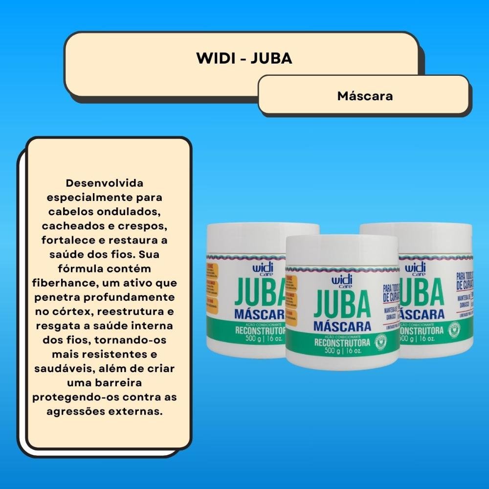 Widi Care Juba Reconstrutura Kit 3 Máscaras 500g ÚNICO 2