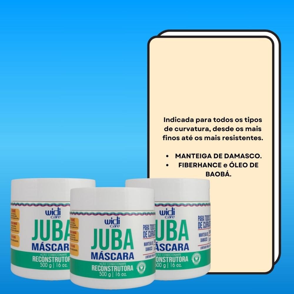 Widi Care Juba Reconstrutura Kit 3 Máscaras 500g ÚNICO 3