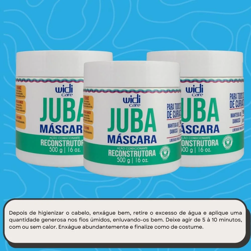 Widi Care Juba Reconstrutura Kit 3 Máscaras 500g ÚNICO 5