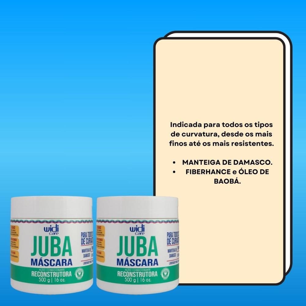 Widi Care Juba Reconstrutura Kit 2 Máscaras 500g ÚNICO 3