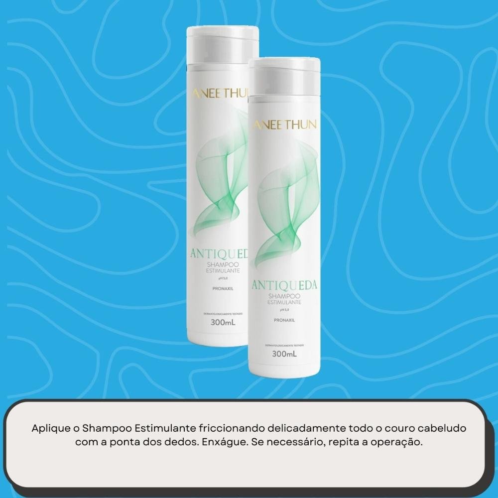 Kit Aneethun Antiqueda 2 Shampoo Estimulante 300 ml 300ml 5
