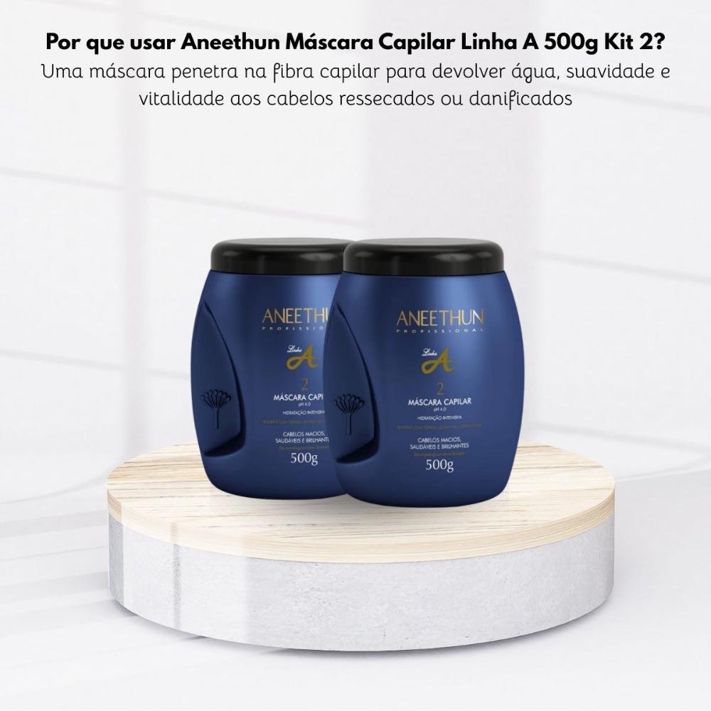 Kit Aneethun Linha A 2 Máscara Capilar 500 g 500g 9