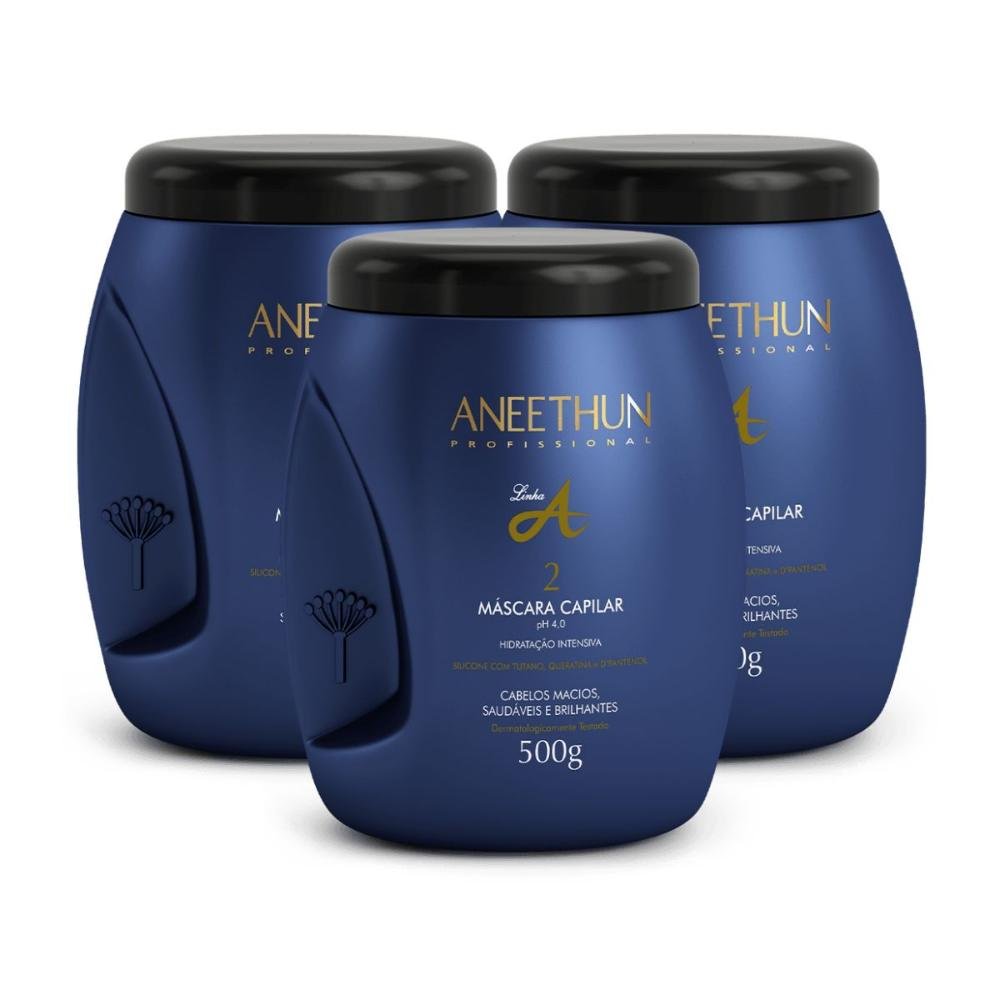 Kit Aneethun Linha A 3 Máscara Capilar 500 g