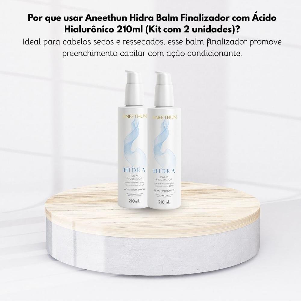 Kit Aneethun Hidra ph 4,0 2 Balm Finalizador 210 ml ÚNICO 8