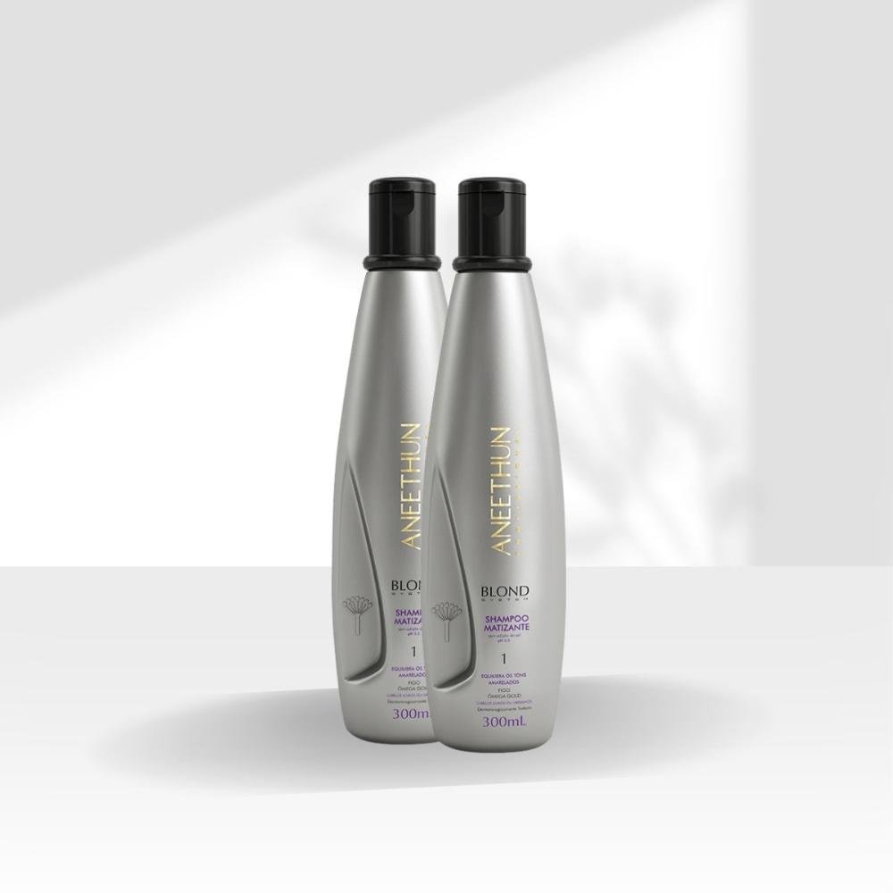 Kit Aneethun Blond System 2 Shampoo Matizador 300 ml 300ml 6
