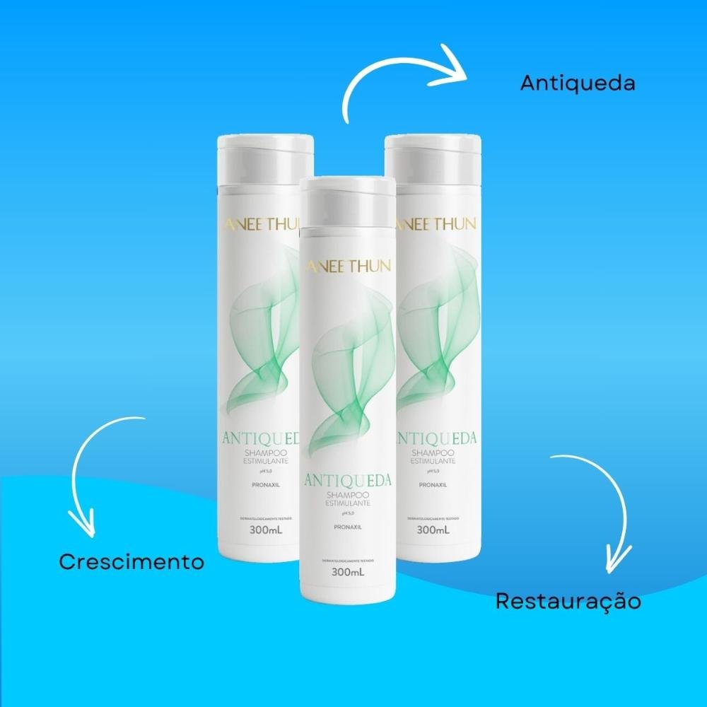 Kit Aneethun Antiqueda 3 Shampoo Estimulante 300 ml 300ml 4