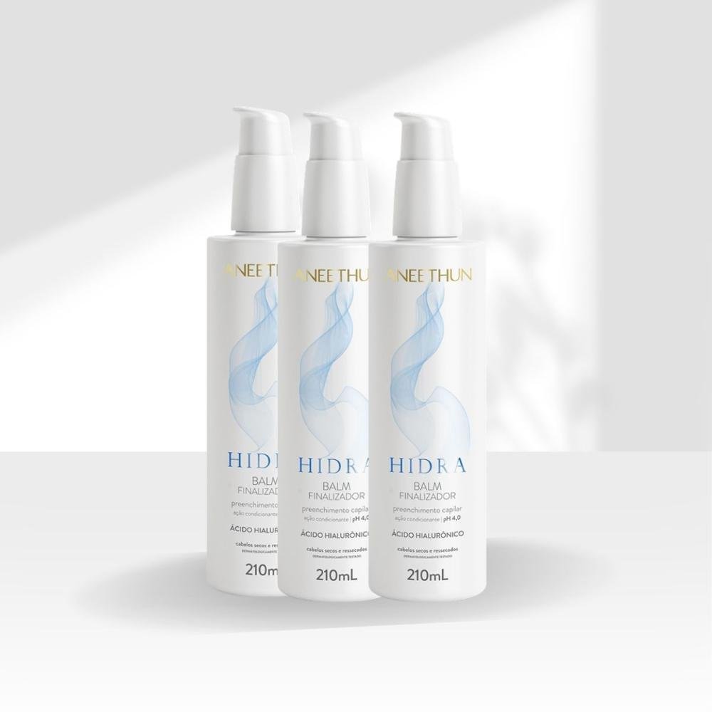 Kit Aneethun Hidra ph 4,0 3 Balm Finalizador 210 ml ÚNICO 6