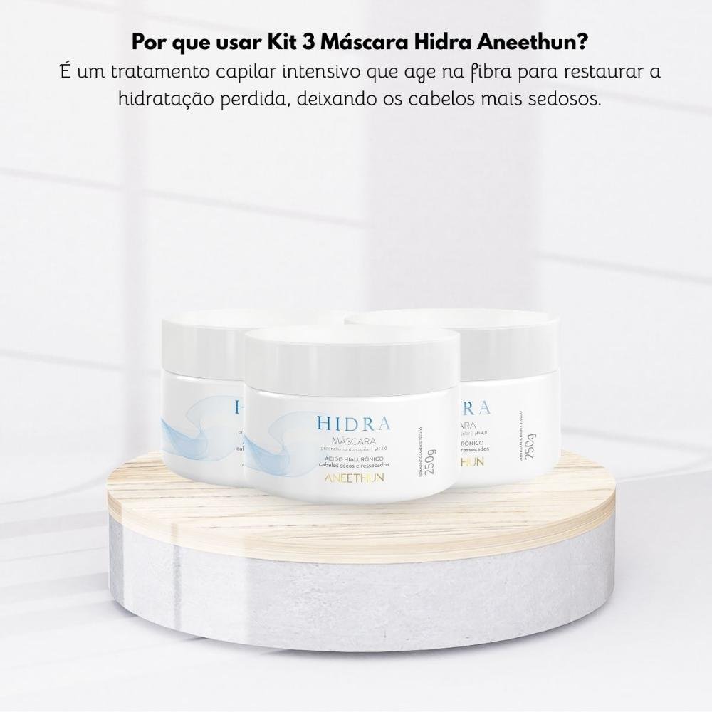 Kit Aneethun Hidra Acido Hialurônico 3 Máscara 250 g 250g 8