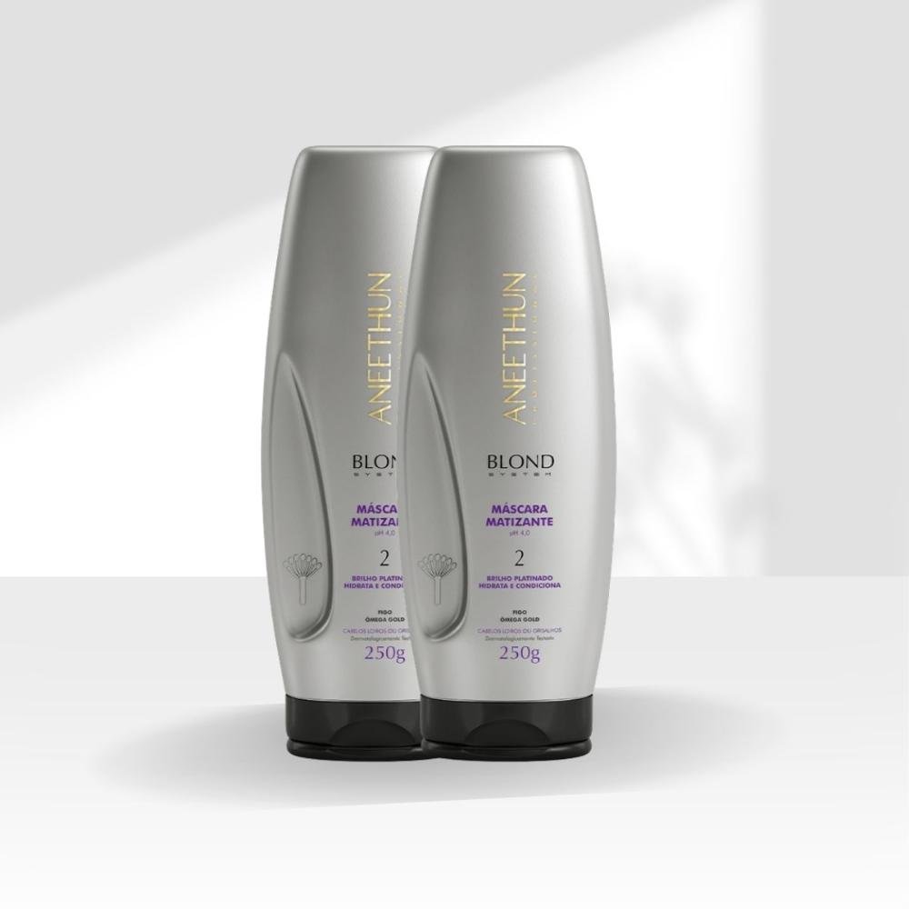 Kit Aneethun Blond System 2 Máscara Matizante 250 g 250g 6