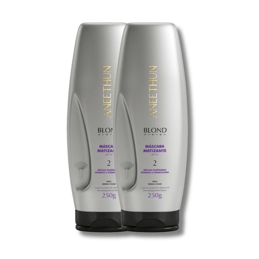 Kit Aneethun Blond System 2 Máscara Matizante 250 g 250g 7