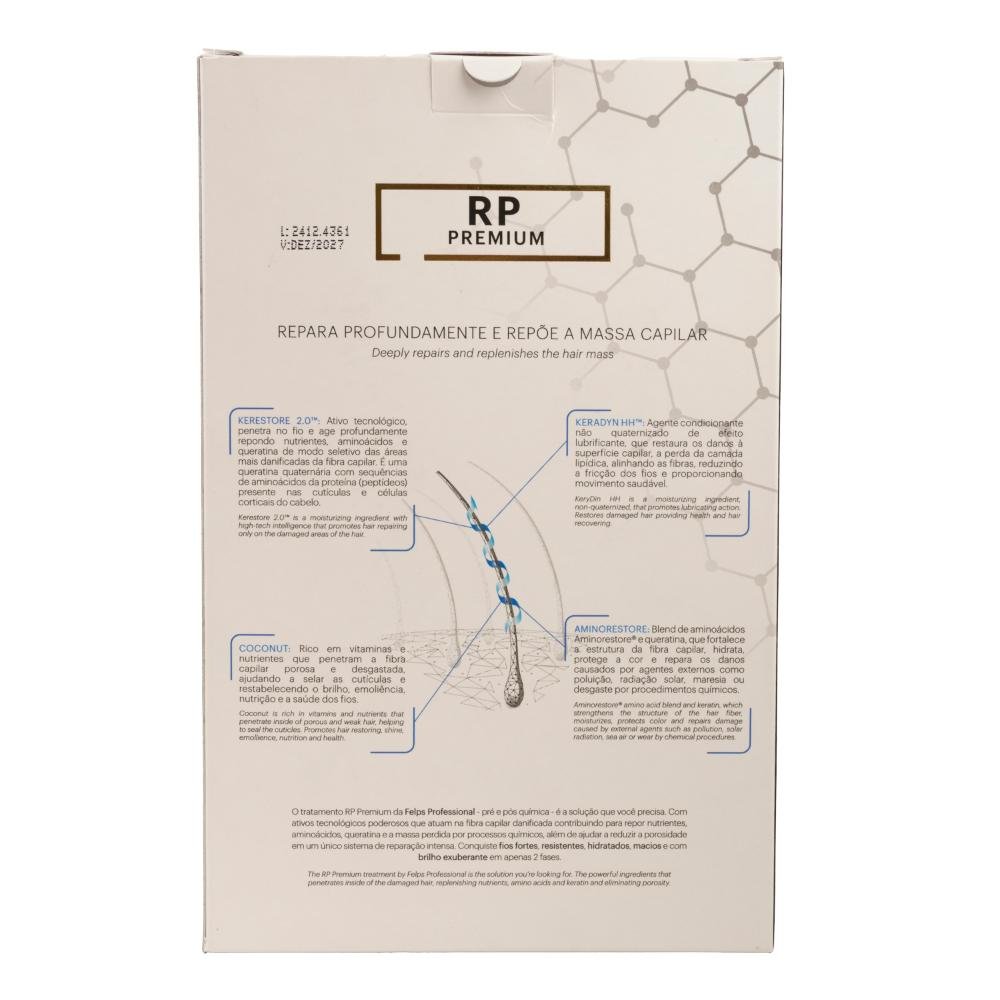 Felps Professional RP Premium Kit Reconstrução 500ml ÚNICO 5
