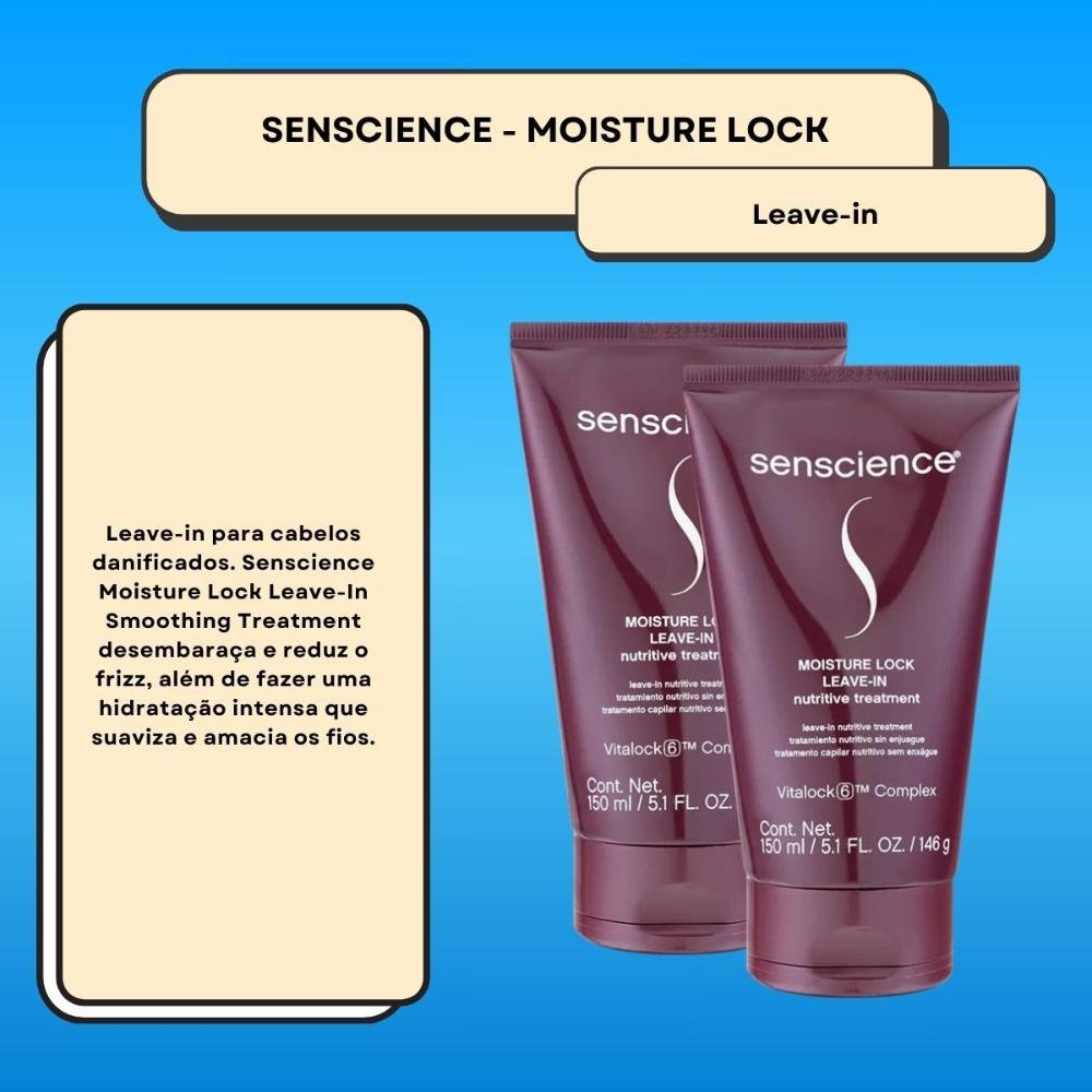 Kit Senscience Moisture Lock 2 Leave-in 150 ml ÚNICO 2