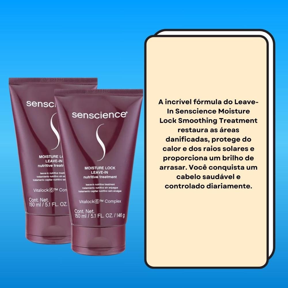 Kit Senscience Moisture Lock 2 Leave-in 150 ml ÚNICO 3