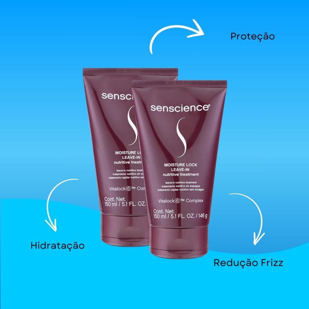 Kit Senscience Moisture Lock 2 Leave-in 150 ml ÚNICO 4