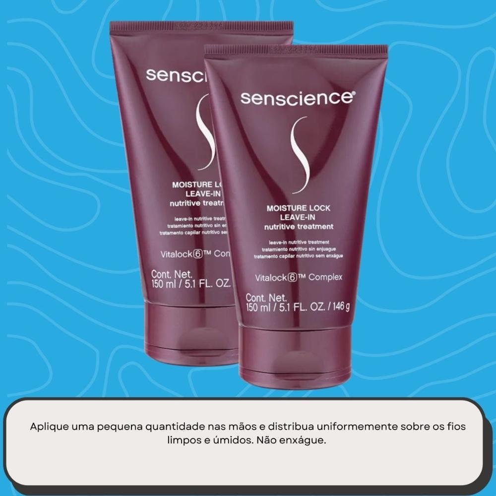 Kit Senscience Moisture Lock 2 Leave-in 150 ml ÚNICO 5