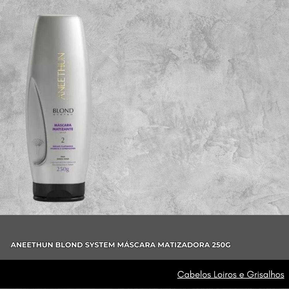 Kit Aneethun Blond System 3 Máscara Matizante 250 g 250g 8